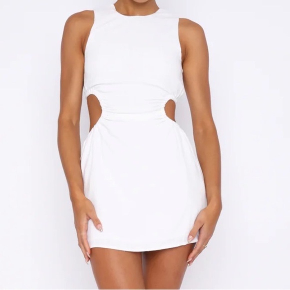 White mini dress. New with tags